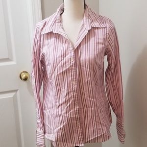 Liz Claiborne sz 10 Purple & pink long sleeve top